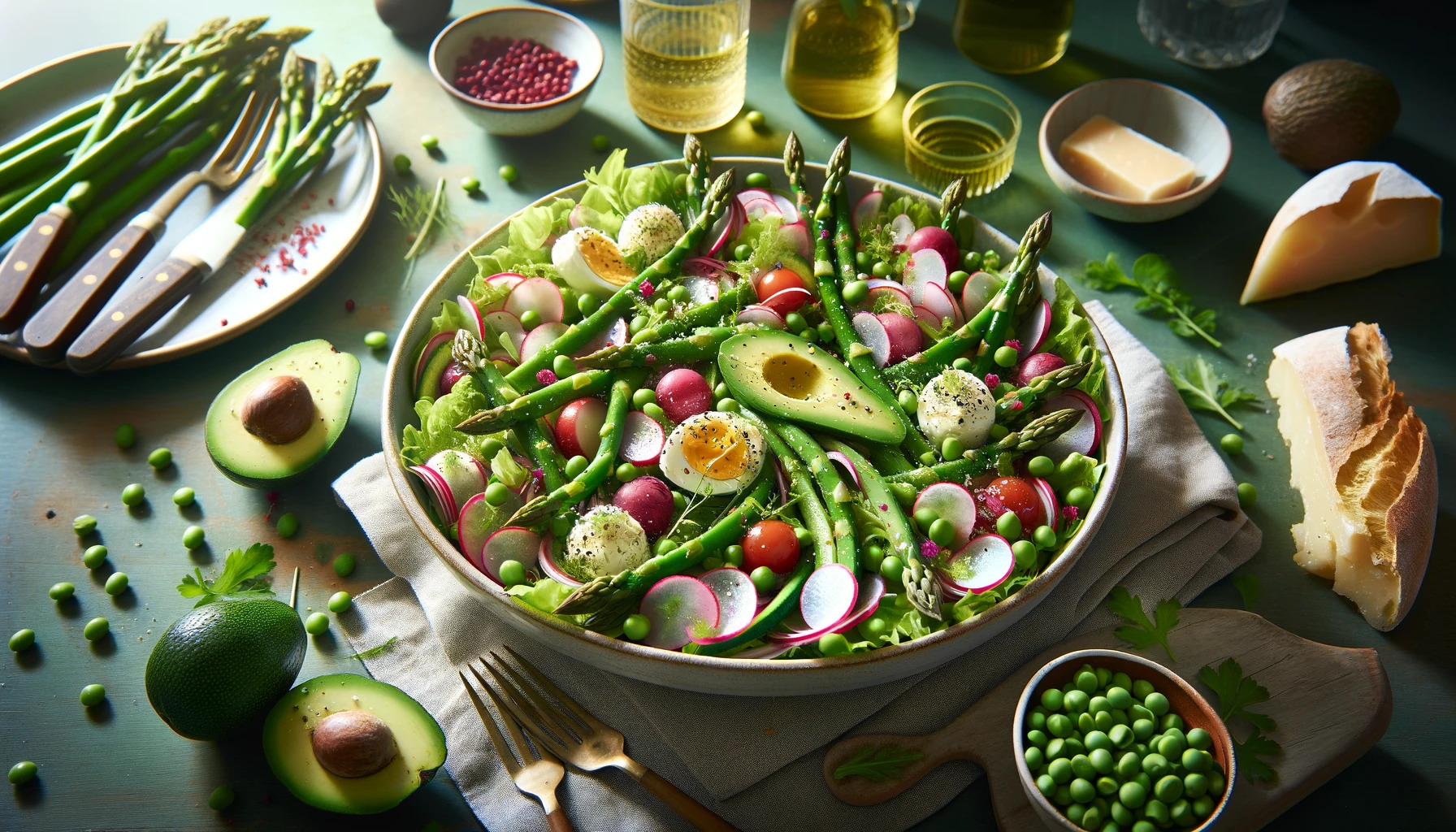 Salade printaniere aux asperges